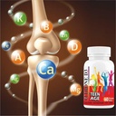 Minton Well-C Fitbone d3 Calcium for Kids Teenagers with Magnesium Zinc Vitamin D and B12 for Strong Bones 