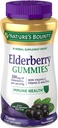 Nature's Bounty Elder Gummies, Dietary Supplement, Supports Immune Health, Contains Vitamin A, C, D, E ve çinko, 100 mg, 70 Gummies