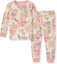 Burt's Bees Baby Girls' Pajamas, 2Piece Long body ve Pantolon Organik Pamuk PJ Setleri