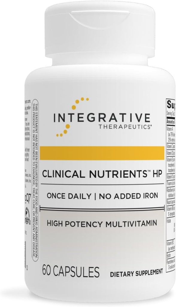 Bütünleştirici Tedaviler Klinik Nutrients HP - Vital Nutrients için Günlük Multivitamin - Erkekler ve Kadınlar için Antioksi Destek* - Hiçbir Eklenme Demir - Süt-Free - 60 (30 Hizmet)