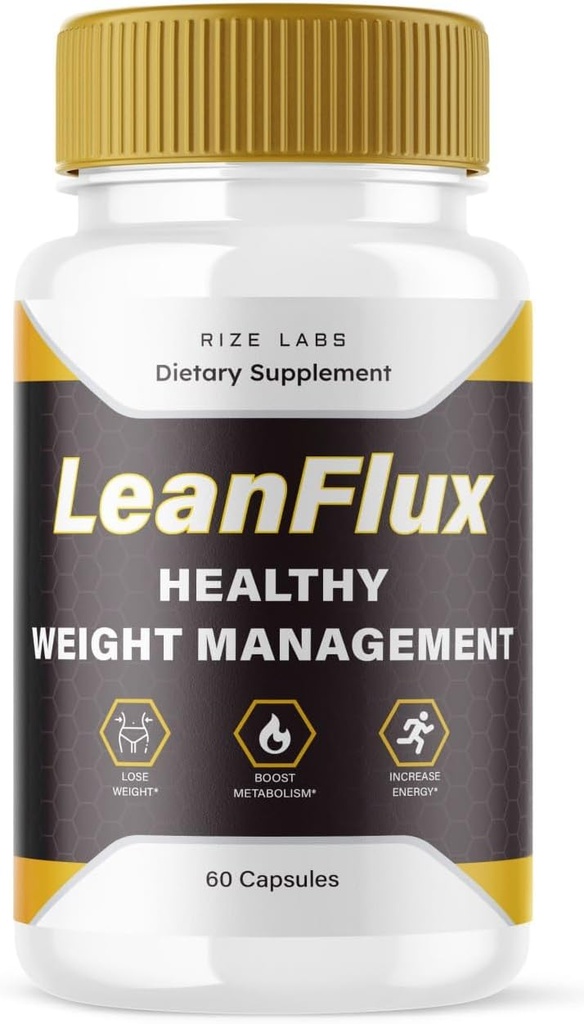 rize labs LeanFlux - Lean Flux Weight Loss to Increase BAT Levels, Leanflux Reviews Non-GMO Easy to Swallow Supplement Pills, Gain Brown Adipose Tissue BurnFat (60 Capsules)