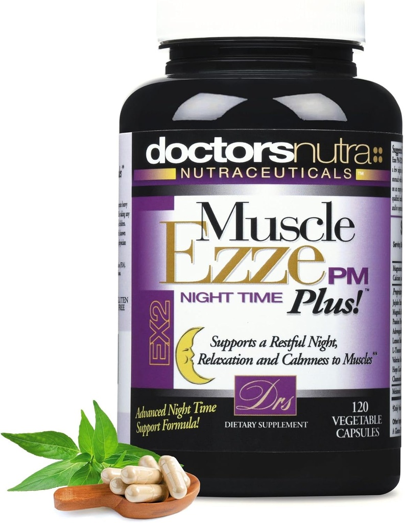 Doktorlar Nutra Kas Ezze PM Plus - 3.000 mg - Magnezyum Glycinate - Gluten Free - 120 Capsules