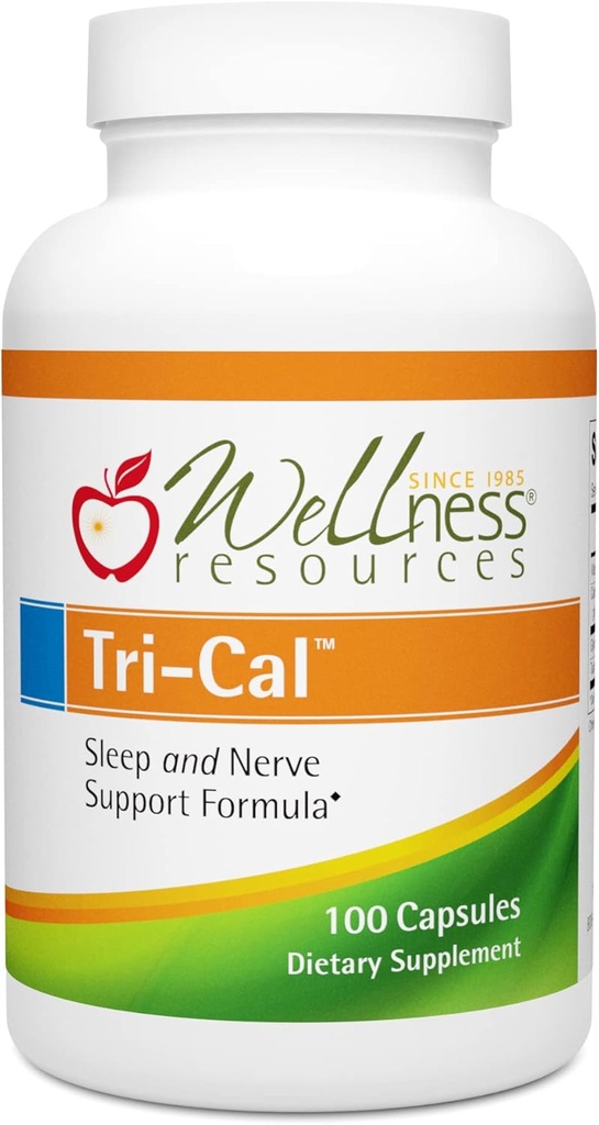 Tri-Cal - Taurine, Glycine and Calcium for Relaxation and Sleep (100 Veggie Capsules)