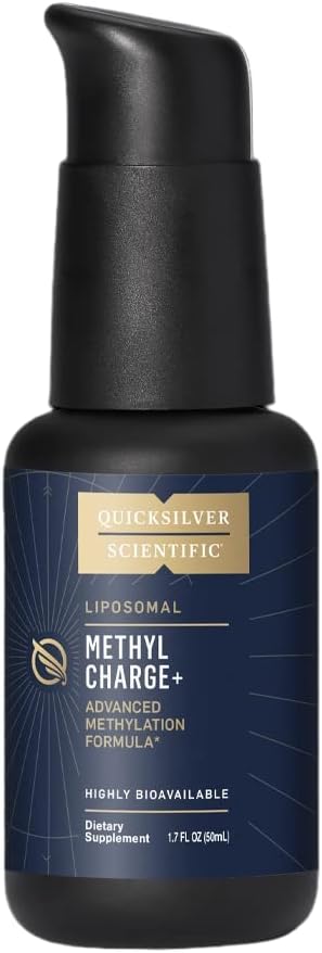Quicksilver Scientific Methyl Charge - Methylation, Liver, Detox + Energy Supplement - Φολικό, Βιταμίνη Β12, Ριβοφλαβίνη, Βιταμίνη Β6 + TMG συμπλήρωμα με Superior Απορρόφηση - Vegan B Βιταμίνες (50ml)
