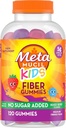 Metamucil Kids Fiber Gummies, Χωρίς ζάχαρη Προστέθηκε, 5g Prebiotic Plant-based Fiber Supplement Blend, Mixed Berry Γεύση, 120ct Gummies