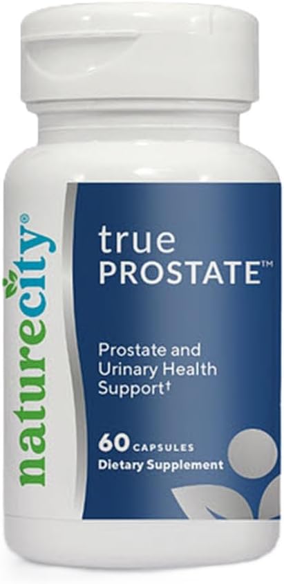 NatureCity True-Prostate Urinary Tract & Prostate Support Supplement for Men's Health Cranberry Extract & Super Super Prostate Sitosterol Kompleksi 60 Beta Prostate Sitosterol Kompleksi 60 Capsules - Prostate Health for Men's Health Cranberry
