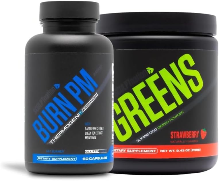 Sculpt Nation by V Shred Burn PM and Premium Greens Strawberry Sche