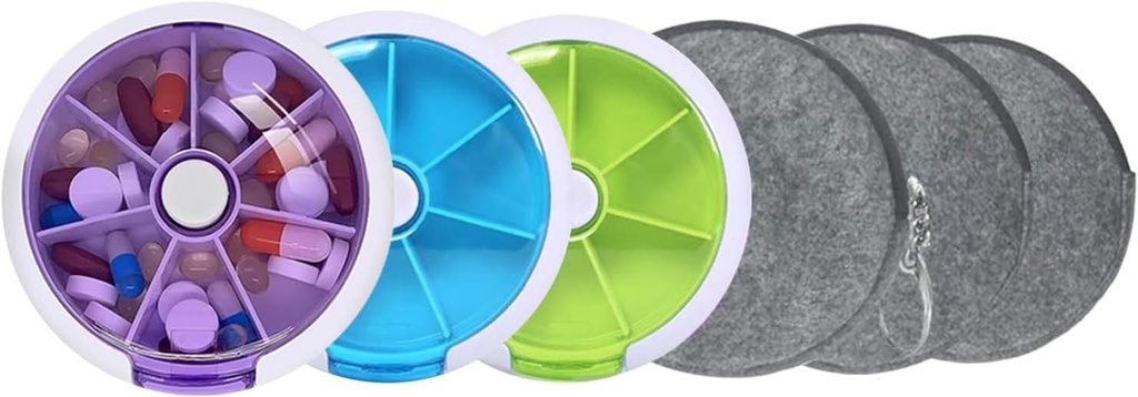 Pill Cases Weekly INVODA Pill Organizer 7 Day 3 Times Tıp Pill Shang Push Tekerlekli Pill Planlayıcı 7 Karşılaştırmalı Pill Planlayıcı 3 Güncelleme)