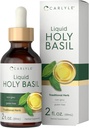 Carlyle Holy Basil Tincture | 2 Fl Oz | Sıvı Türlü Tamam | Tulsi Leaf | Vegetarian Drops | Non-GMO, Gluten Free