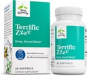 Terry Natural Terrific Zzzz - Yetişkinler için Uyku Tamamı - Mandarin, Lemon Balm & Lavender - Non-GMO Relaxation & Sleep Relief - 30 Softgels