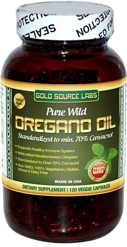 Wild Oregano Oil Capsules - 120 Liquid Veggie Softgels - Pure Standardized Wild Oregano Leaf Ekstraksiyon Immune System Health - Non GMO, Vegan, Gluten Free