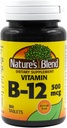 Nature's Blend Vitamin B-12 500 mcg 100 Tablets