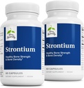 Terry Natural Strontium - Bone Health & Strength Support Supplement - Supplement with Vegan Capsules - Perfect Abors için Strontium Citrate - 60 Capsules (Pack of 2)