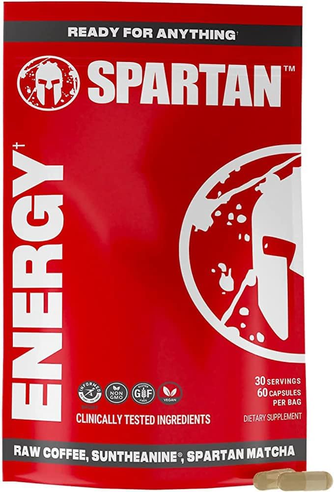 Spartan, Energy Capsules, Long-Lasting Energy The Way Mother Nature Intended, Perrietary Mix of Natural Caffeine, Suntheanine and Organic Matcha, 60 Count Count Count Count