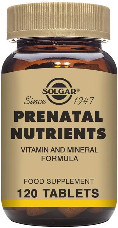 Solgar Prenatal Nutrients - 120 Tablets - Multivitamin & Mineral Formula for Pregnant & Lactating Women - Vegan, Kosher & Gluten Free - 30 Servings
