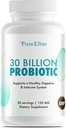 Gut Probiyotik 30 Milyar CFU ile DE111® & 10 Strains - Yüksek Potency Probiyotik Supplement for Digestive Health, Immune System Support, Advancedd Nutrient Abors - Non-GMO, 30 Vegetarian Capsules