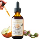 Urban Moonshine Cider Vinegar Bitters - Sertifikalı Organik - Kalpburn & Indigestion*- Digestive Juice Production* - Gentle Detox* - Digestive Bitters - Gluten Free Herbal Supplement - 2 Fl Oz