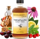Mickelberry Gardens Throat & Lung Honey Tonic: Wellness Syrup, Natural Sore Throat Relief, Immune Support & Cough Suppressant for Yetişkinler & Kids (4 oz)