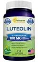 Luteolin 100 mg - 120 Capsules - Luteolin Supplement & Toz Kompleks Pills Yaygın olarak Quercetin ile Çekilir - Beyin ve Hafıza Sağlığı