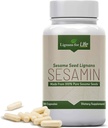 Lignans For Life Sesame Extract - 540 mg με 81 mg Sesamin και 27 mg Sesamolin, ηπατική υγεία και ανοσοποιητικό συμπλήρωμα υποστήριξης για την ισορροπία ορμονών και τη συνολική ευεξία σε άνδρες και γυναίκες, 90 κάψουλες