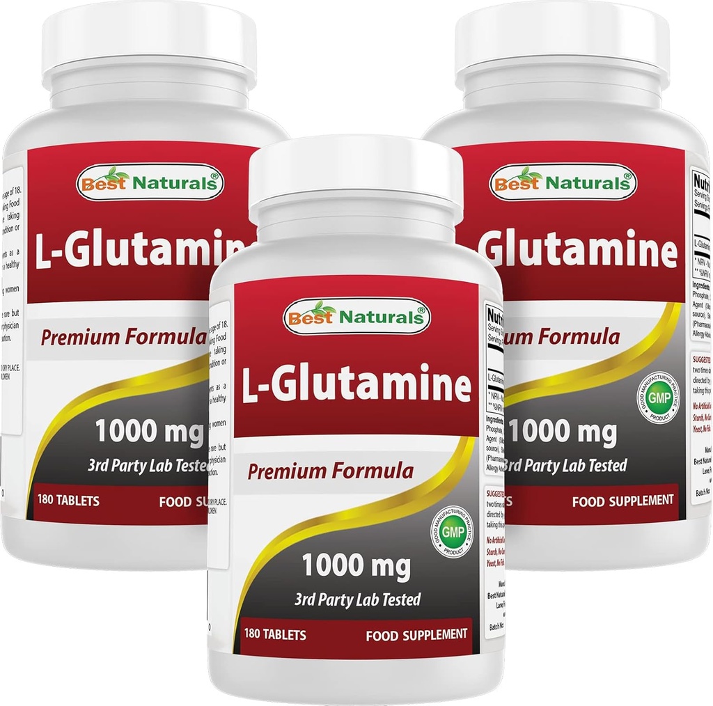 En İyi Doğallar L-Glutamine 1000 mg 180 Tablet (180 Kont)