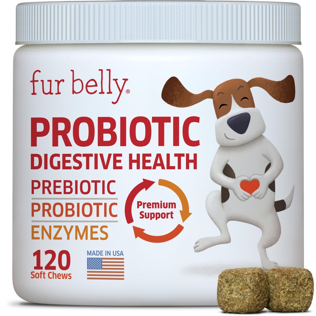 Köpekler için Probiyotikler - Hot Spot Remedy for Dogs + Prebiyotik - Dog Alerji Chews - Digestion & Upset Tummy, Relieve Gas & Diarrhea, Dog Probiyotiks and Digestive Enzymes, 120 Dog Probiyotik Chews