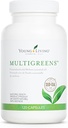 Young Living MultiGreens Capsules - 120 ct Essential Oils - Boost Vitality & Support Glandular, Nervous, Circulatory Systems – Herbal Supplement with Revitalating Oils