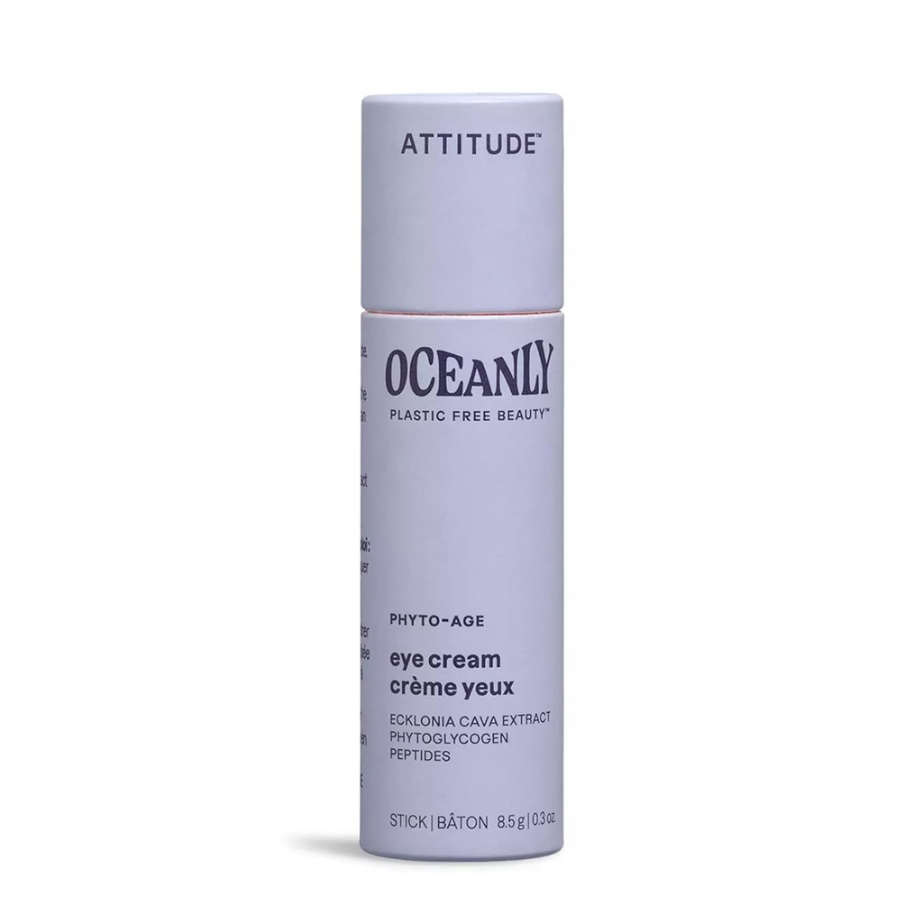 ATTITUDE Oceanly Eye Cream Stick, EWG Επαληθευμένο, πλαστικό-free, φυτά και ορυκτά-βασισμένα συστατικά, Vegan και σκληρό-ελεύθερο προϊόντα ομορφιάς, PHYTO AGE, αρωματισμένο, 0.3 ουγγιά