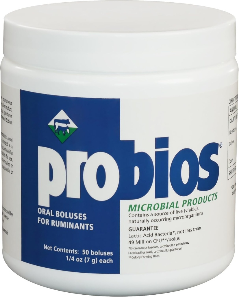 Ruminants için Probios Oral Boluses, 1/4-Ounce