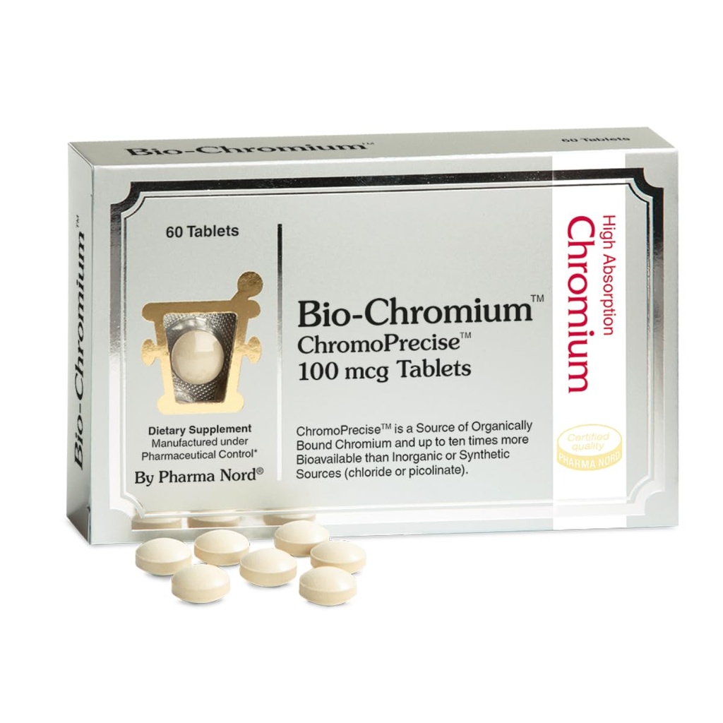 Bio-Chromium 100mcg | 10x Daha İyi Absorps | ChromoPrecise Organik Kromium Supplement | İlaç Standartlarına Üretilen (60)