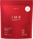 IM8 Καθημερινή Ultimate Essentials All-in-1 Multivitamin Supplement, 92 Nutrient Πλούσια συστατικά CoQ10, Προβιοτικά, Βιταμίνες, Πράσινα, GF, Acai Μικτό μούρο (30 σερβιέτες, Refill Pouch)