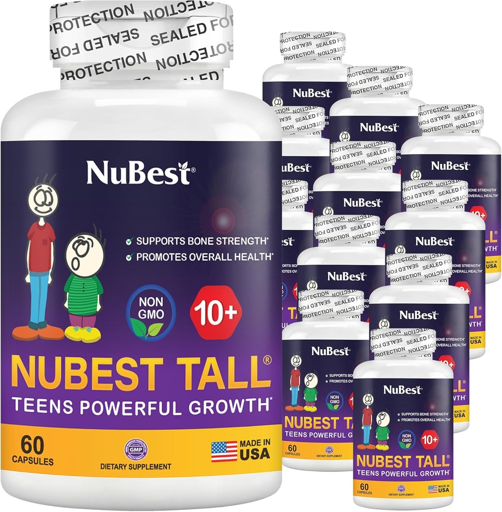 NuEn İyi Uzun 10+ Premium Bone Strength Formula, 10+ Içinde Gıda, Vitamin D3, Vitamin K2 ve Multivitaminler | Paket 12