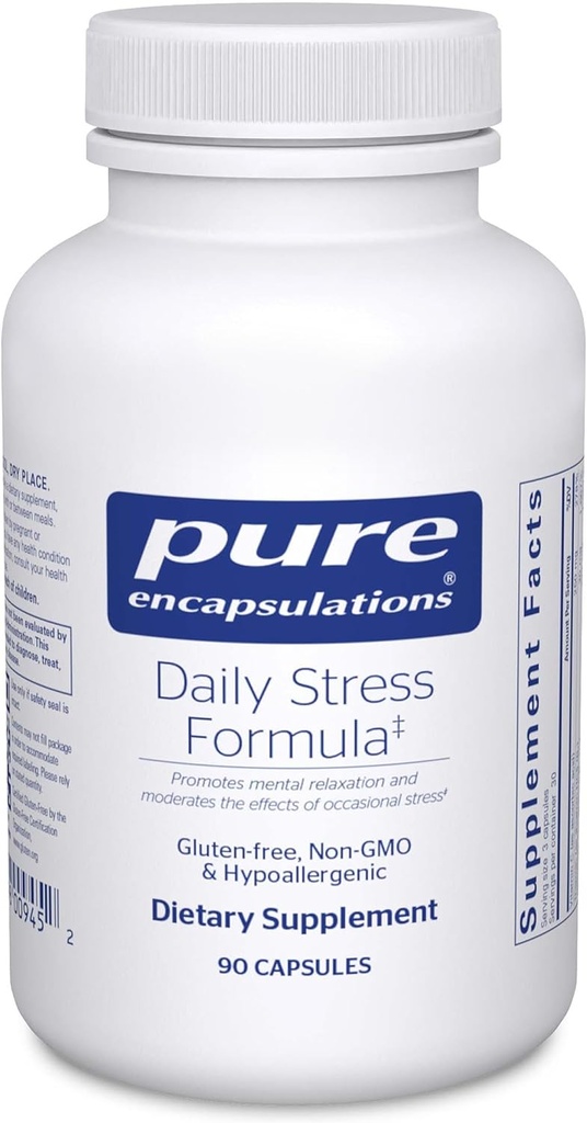 Pure Encapsulations Daily Stress Formula | Rahatlama ve Moderates The Effects of Occasional Stress*| 90 Capsules