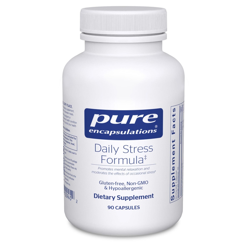 Pure Encapsulations Daily Stress Formula | Rahatlama ve Moderates The Effects of Occasional Stress*| 90 Capsules