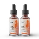 LUV sağlık akışı Drops® - Odak için Enerji Supplement, Ruh Clarity & Immune Support - Lion's Mane, Cordyceps, Reishi, Chaga & Turkey Tail - Vegan, ABD'de 60 Hizmette Yapıldı