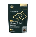 Vetri Bilimi Veterineri Güçlü Alerji & Itch Destek Chews - Mevsimsel Alerjiler Evcil hayvanlar için Tamam - Pet Hassas Cilt Desteği - Cats & Köpekler - Duck Flavor - 60 Chews