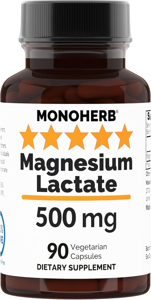 Magnezyum Lactate 500 mg - 90 Vegetarian Capsule