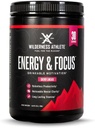 Wilderness Athlete - Energy & Focus | Energy Pre Workout for Women & Men - Energy Toz İçecek Mix with Natural Caffeine - Low-Carb, Zero Sugar Workout Toz - 30 Hizmet Tub (Cherry Limeade)