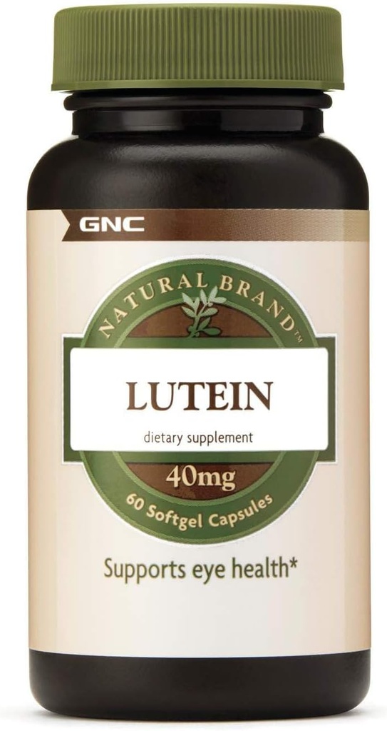 GNC Lutein 40mg, Υποστηρίζει την υγεία των ματιών, 60 Softgels