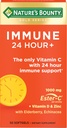 Nature's Bounty Immune 24 Saat +, Ester-C, 1000 mg C, D & çinko, Gluten Free, Hızlı Yayın Softgels, günde 2 Softgels, günde 50