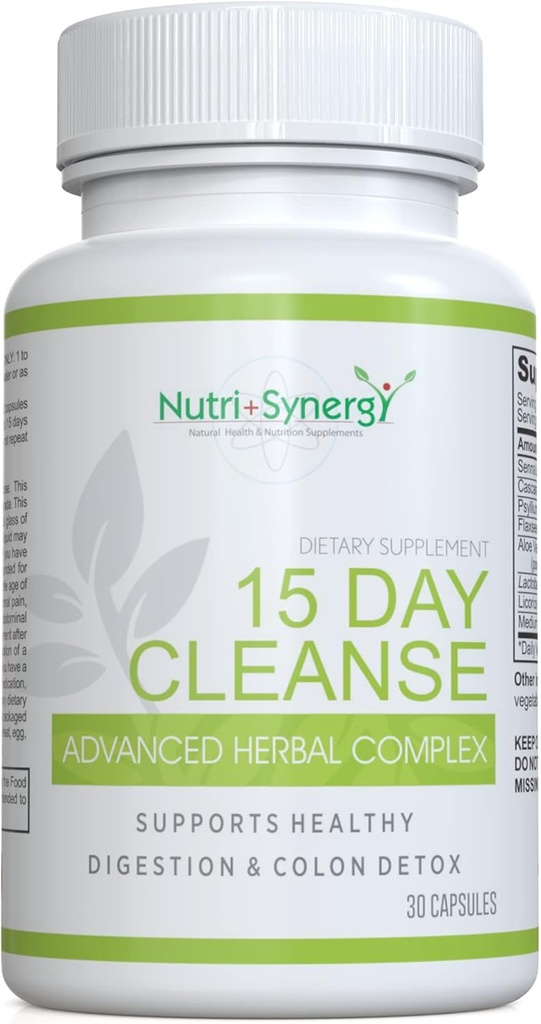 15 Day Cleanse Advanced Herbal Complex - Colon Cleanse and Detox - Improved Intestinal Health