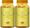 MSM ile Glucosamine Chondroitin Gummies - Ortak Destek için 1500 mg Ekstra Güç, Immune Support - Yetişkinler için, Men & Women, 60 Counts of 2