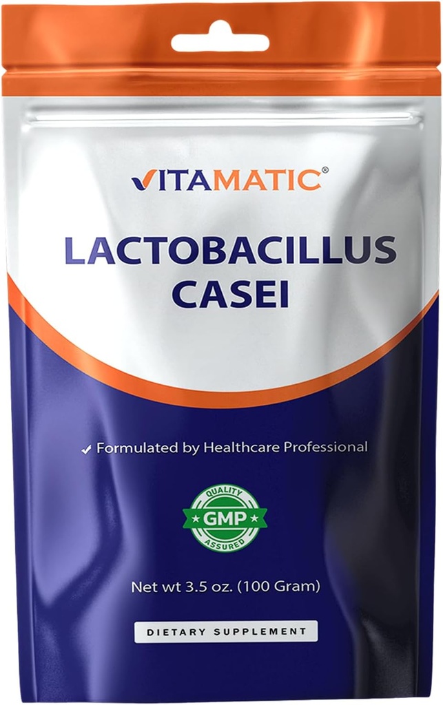 Vitamatic Lactobacillus Casei Probiyotik Toz - Digestive Health Support - 100 Gram (3.5 OZ) - 100 Hizmet