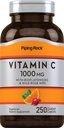 Piping Rock C 1000 mg | 250 Caplets | with Bioflavonoids & Rose HIPS | Vegetarian, Non-GMO, Gluten Free Supplement Supplement
