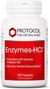PROTOCOL FOR LIFE BALANCE Enzymes-HCl - Digestive Enzymes with Bromelain - Full Spectrum of Proteases - Digestion Supplement - Soy & Dairy Free - 120 Capsules-HCl - Digestive Enzymes with Bromelain - Full Spectrum of Prole