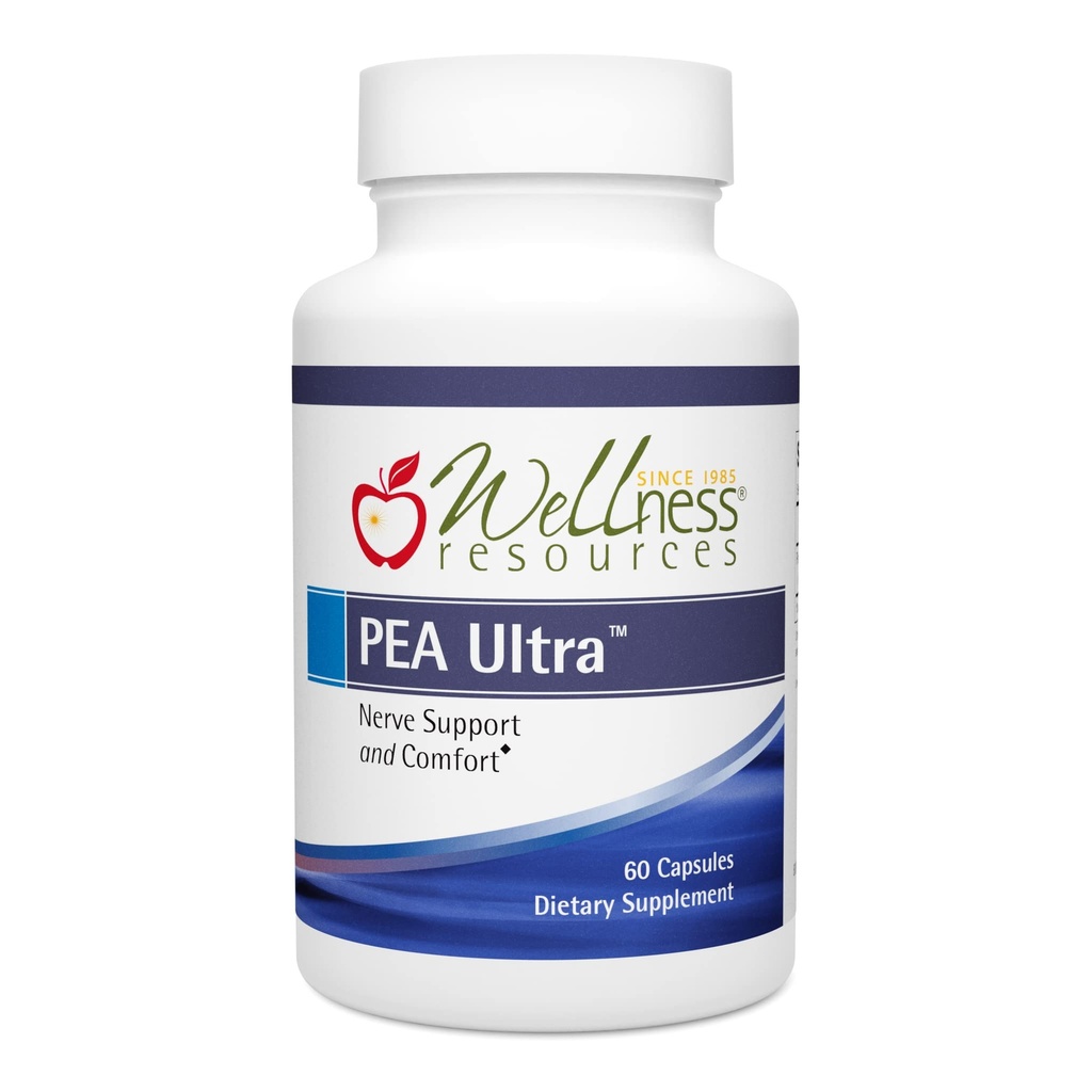 Sağlık Kaynakları Pea Ultra Levagen+ High Abxia Pea Supplement for Minor Pain, Ortak Sağlık, Uyku Desteği, Beyin Sağlığı ve Stres Desteği - Palmitoylolamid 300 mg, 60 Capsules