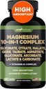 Gade Beslenme Magnezyum Kompleksi 1 - Glycinate, Citrate, Malate, Oksit, Taurate, Aspartate, Gluconate Ascorbate Lactate Carbonate Çinko Copper Manganese & Vitamins (90 Kont)