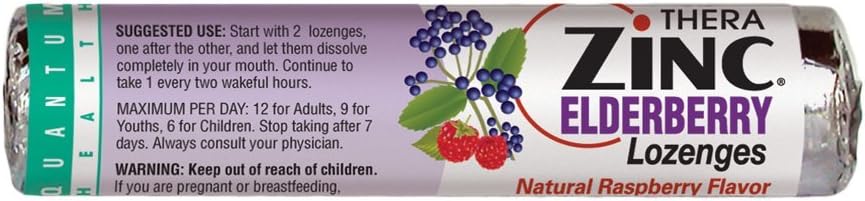 Thera çinko Elderberry Lozenges, 14 Count (Paket 12)