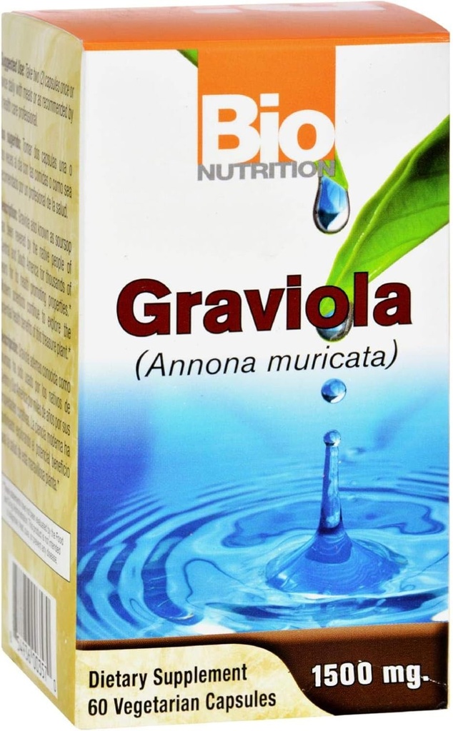 Graviola, 1500 mg, 60 Veg Caps by Bio Nutrition Inc (Pack of 2) 2
