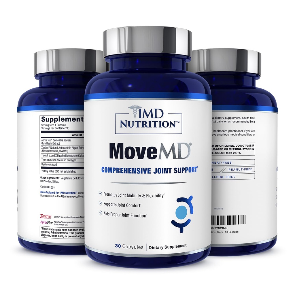 1MD Beslenme DENEK - Ortak Discomfort & Support için Sağlık Tamamı - Kolajn Pillslarımız Kadınlar ve Erkekler için Skillly Formula 1 & Astaxanthinhinhin